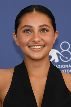 Ludovica Nasti al photocall del film La storia del Frank e della Nina di Paola Randi a Venezia 81 il 31 agosto 2024