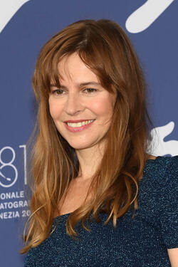 La regista Maura Delpero al photocall del film Vermiglio a Venezia 81 il 2 settembre 2024