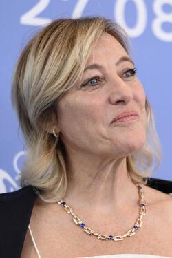L'attrice Valeria Bruni Tedeschi al photocall del film Duse di Pietro Marcello alla 82a Mostra del Cinema di Venezia, mercoledì 3 settembre 2025
