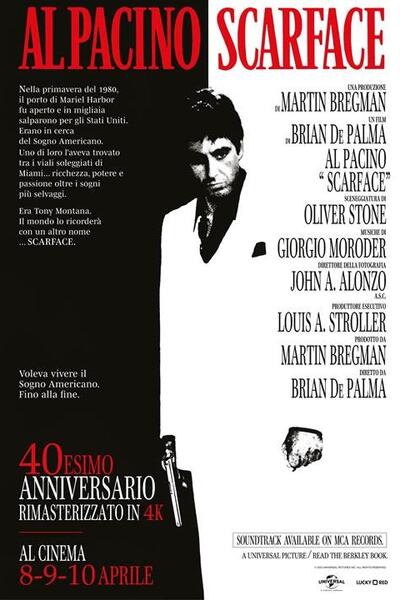 Scarface di Brian De Palma - Poster film 2024