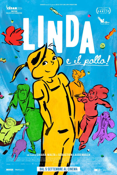 Linda veut du poulet! di Chiara Malta, Sébastien Laudenbach - Poster