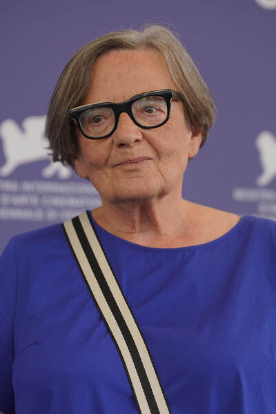 Agnieszka Holland al photocall delle giurie alla 81a Mostra Internazionale d'Arte Cinematografica della Biennale di Venezia il 28 agosto 2024