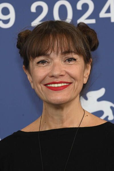 La regista Paola Randi al photocall del film La storia del Frank e della Nina a Venezia 81 il 31 agosto 2024