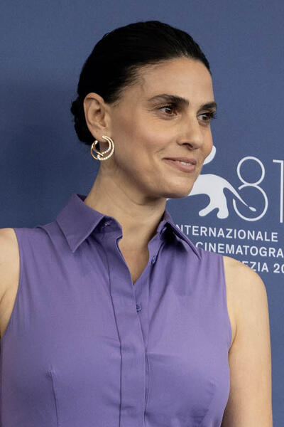 L'attrice Daniela Marra al photocall di Iddu di Fabio Grassadonia, Antonio Piazza a Venezia 81 il 5 settembre 2024