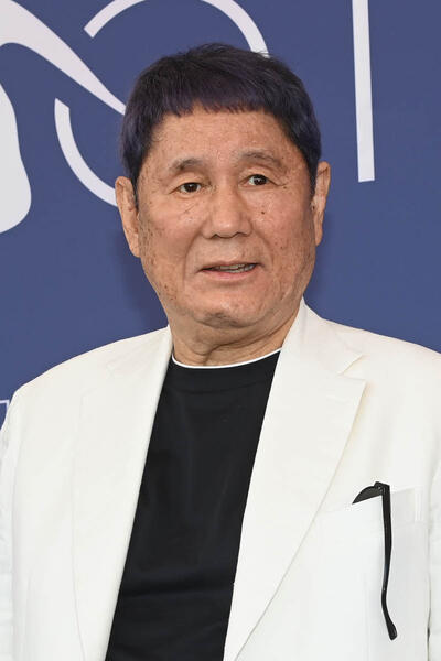 Il regista Takeshi Kitano al photocall di Broken Rage a Venezia 81 il 6 settembre 2024