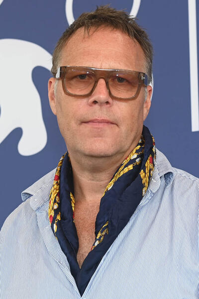 Il regista Göran Hugo Olsson al photocall del film Israel Palestina på Svensk TV 1958-1989 a Venezia 81 il 30 agosto 2024