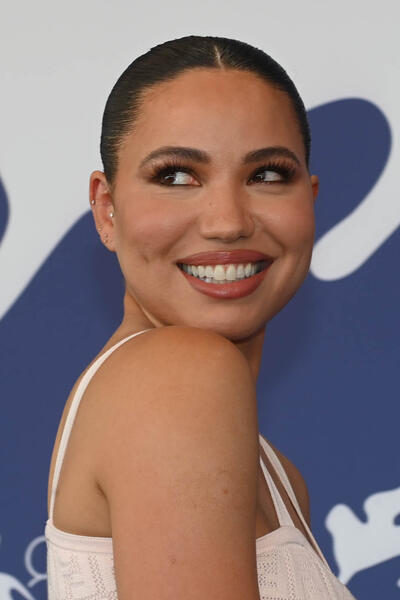L'attrice Jurnee Smollett al photocall del film The Order di Justin Kurzela a Venezia 81 il 31 agosto 2024
