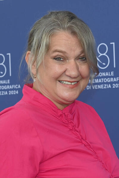 La produttrice Ada Solomon al photocall del film Anul nou care n-a fost di Bogdan Mureşanu a Venezia 81 il 1 settembre 2024