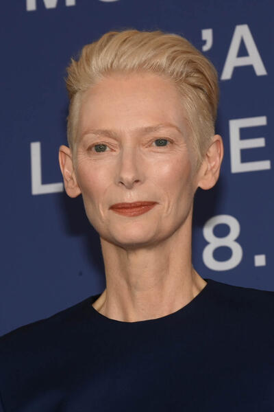 L'attrice Tilda Swinton al photocall del film The Room Next Door di Pedro Almodóvar a Venezia 81 il 2 settembre 2024