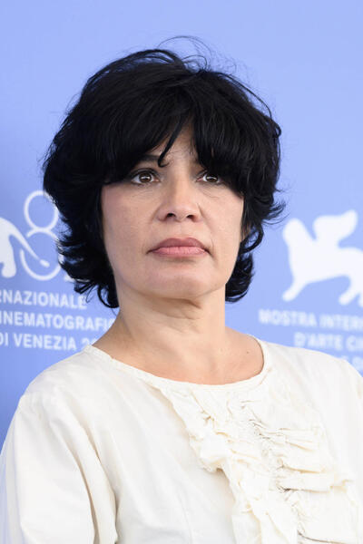 La regista Teona Strugar Mitevska al photocall del film Mother alla 82a Mostra del Cinema di Venezia, mercoledì 27 agosto 2025