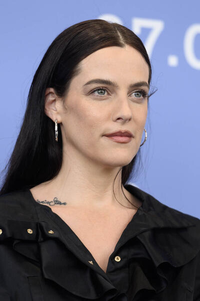 L'attrice Riley Keough al photocall del film Jay Kelly di Noah Baumbach alla 82a Mostra del Cinema di Venezia, giovedì 28 agosto 2025