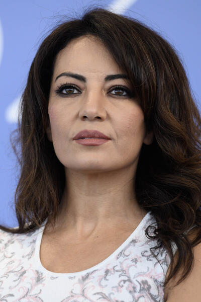 La regista Maryam Touzani al photocall del film Calle Malaga alla 82a Mostra del Cinema di Venezia, venerdì 29 agosto 2025