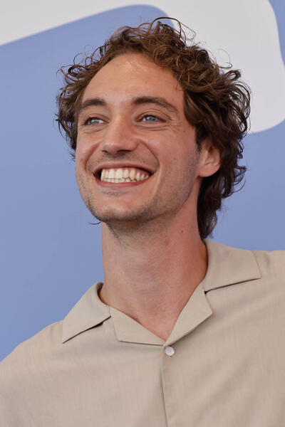 Luca Vergoni al photocall del film Orfeo di Virgilio Villoresi alla 82a Mostra del Cinema di Venezia, lunedì 1 settembre 2025