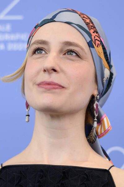 L'attrice Fanni Wrochna al photocall del film Duse di Pietro Marcello alla 82a Mostra del Cinema di Venezia, mercoledì 3 settembre 2025