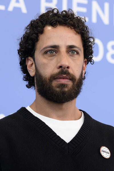 L'attore Motaz Malhees al photocall del film The voice of Hind Rajab di Kaouther ben Hania alla 82a Mostra del Cinema di Venezia, mercoledì 3 settembre 2025