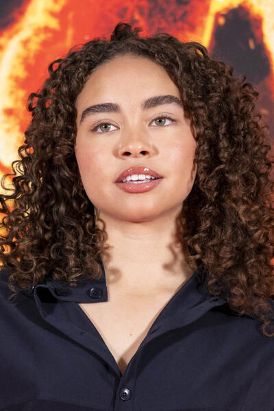 Bailey Bass all'Hotel Principe di Savoia in occasione dell'anteprima italiana di Avatar: Fuoco e Cenere