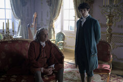 Michael Douglas e Noah Jupe in Benjamin Franklin 1x02