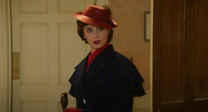 Emily Blunt in Il ritorno di Mary Poppins, scena da trailer