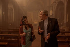 Valeria Bruni Tedeschi e Danny Huston sul set del film Te l'Avevo detto di Ginevra Elkann