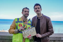 Fabrizio e Federico Sansone nella prima Foto dal set di 'E poi si vede'