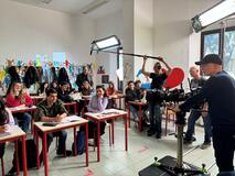 Foto dal set del film 'La partita delle emozioni' di Fabrizio Guarducci