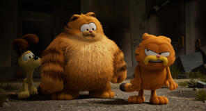 Odie, Vic e Garfield in The Garfield Movie