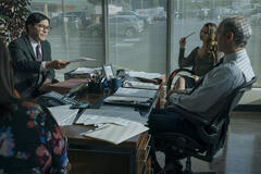 Tom Pelphrey, Eline Powell, Richard Topol in Un uomo vero 1x02