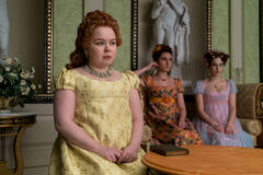 Nicola Coughlan, Bessie Carter e Harriet Cains in Bridgerton 1x08