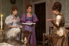 Harriet Cains, Bessie Carter, Polly Walker in Bridgerton 3x02