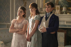 Florence Hunt, Claudia Jessie, Will Tilston in Bridgerton 3x04