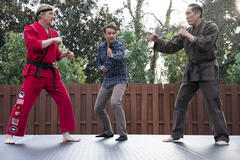 William Zabka, Ralph Macchio, Yuji Okumoto in Cobra Kai - Stagione 6
