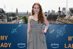 Mairead Tyers al London photocall per My Lady Jane