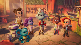 R0-M1, Nubs, Wes Vinik, Lys Solay, Hap, Kai Brightstar, Nash Durango e RJ-83 in Star Wars: Young Jedi Adventures - Stagione 2