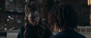 (S-D): Mother Aniseya (Jodie Turner-Smith) e Mae (Amandla Stenberg) in The Acolyte
