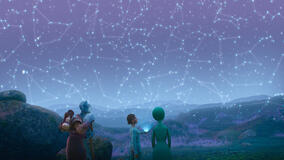 Rovender (voce di Gary Anthony Williams), Eva (voce di Jeanine Mason) e Muthr (voce di Teri Hatcher) in WondLa 1x02