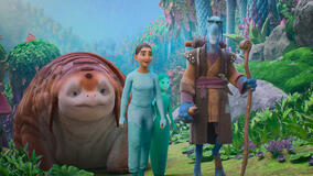 Otto (voce di Brad Garrett), Eva (voce di Jeanine Mason), Muthr (voce di Teri Hatcher) e Rovender (voce di Gary Anthony Williams) in WondLa 1x03