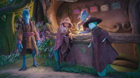 Rovender (voce di Gary Anthony Williams), Eva (voce di Jeanine Mason) e Muthr (voce di Teri Hatcher) in WondLa 1x03