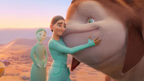 Muthr (voce di Teri Hatcher), Eva (voce di Jeanine Mason) e Otto (voce di Brad Garrett) in WondLa 1x06