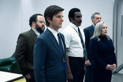 Adam Scott, Patricia Arquette, John Turturro, Tramell Tillman e Zach Cherry in Scissione 1x04