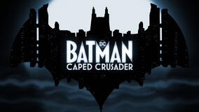 Batman Caped Crusader - poster logo da trailer