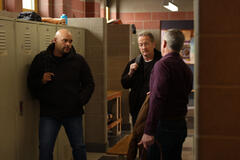 (S-D) Joe Minoso come Joe Cruz, Christian Stolte come Randy 'Mouch' McHolland, David Eigenberg come Christopher Herrmann in Chicago Fire 12x08