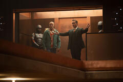 (S-D) Ryan Reynolds come Deadpool/Wade Wilson e Matthew Macfadyen come Mr. Paradox in Deadpool & Wolverine