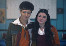 (S-D) Mateo García Mazo come Rodrigo Arbelaez, Sara Pinzón come Luisa Salcedo in La Primera Vez 2x10