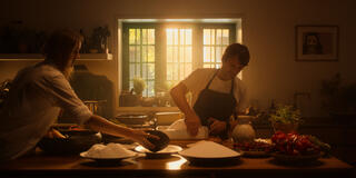 René Redzepi cucina con il sale in Omnivore 1x03