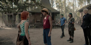 Emily Rudd, Iñaki Godoy, Mackenyu Arata, Jacob Romero Gibson, Taz Skylar in One Piece - Stagione 1