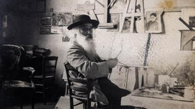 Camille Pissarro nel suo studio