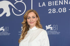 Eleni Roussinou al Photocall di Quiet life a Venezia 81 il 29 agosto 2024