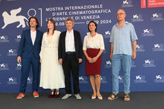 Delegazione di Riefenstahl al Photocall del film di Andres Veiel a Venezia 81 il 29 agosto 2024