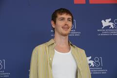 Harris Dickinson al Photocall di Babygirl di Halina Reijn a Venezia 81 il 29 agosto 2024