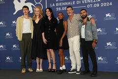Delegazione di Babygirl al photocall del film di Halina Reijn a Venezia 81 il 29 agosto 2024